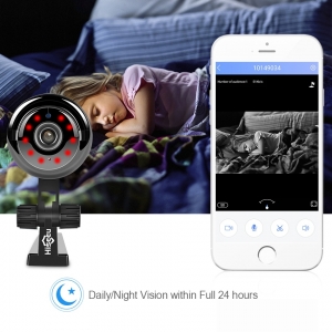 Stebėjimo IP kamera "Stiliaus modernumas" (720P, Wifi, Wireless, naktinio matymo)