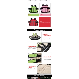 Saugos diržas vaikui "Saugiai ir patogiai" (motociklui, motoroleriui)