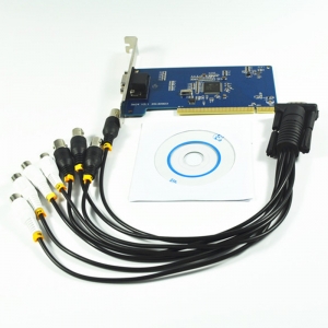 4 kanalų CCTV DVR į PCI video įrašymo įtaisas