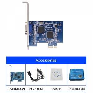 8 kanalų CCTV DVR į PCI-E video įrašymo įtaisas "Budrus sakalas"