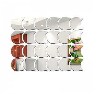 Veidrodiniai lipdukai "Nuostabieji sidabriniai katinai 2" (24 vnt)