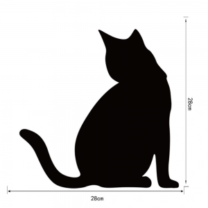 Veidrodinis lipdukas "Nuostabusis auksinis katinas" (28 x 28 cm)