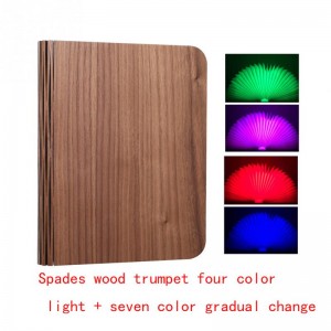 Pastatoma LED lempa "Šviečianti knyga 6" (keturios spalvos)