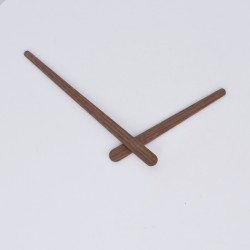 Laikrodžio mechanizmas + medinės rodyklės "Medžio stilius 4 (15 cm)