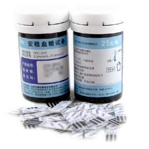 25 tabletės/testai - cukraus ir gliukozes kiekio kraujyje matuokliui