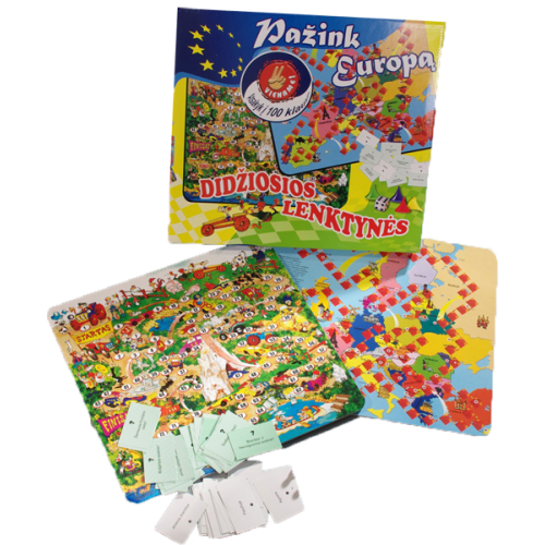 Stalo žaidimai "Pažink Europą" ir "Didžiosios lenktynės"