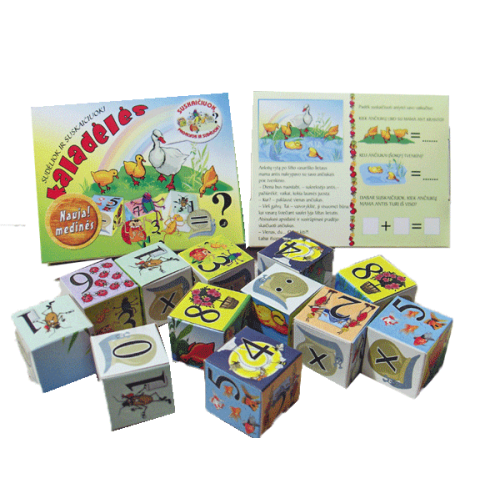 Vaikiškos kaladėlės "Skaičiai"