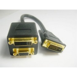 DVI į VGA ir DVI dalintuvas