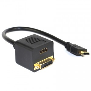 HDMI į HDMI ir DVI dalintuvas