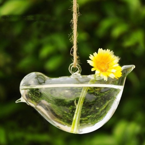Dekoratyvinis pakabinamas vazonas "Stiklinis pauštelis"
