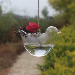 Dekoratyvinis pakabinamas vazonas "Stiklinis pauštelis"