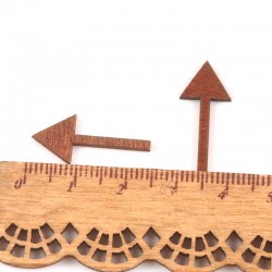 Medinės figūrėlės "Įvairiausios rodyklės" (50 vnt., 21-38 mm)