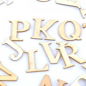 Medinės figūrėlės "Nuspalvosim abėcėlę" (26 vnt., 30x33 mm)