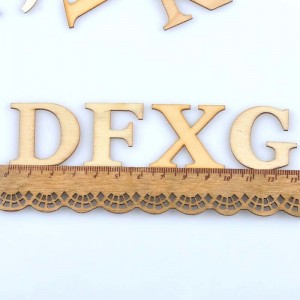 Medinės figūrėlės "Nuspalvosim abėcėlę" (26 vnt., 30x33 mm)