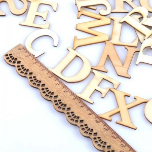 Medinės figūrėlės "Nuspalvosim abėcėlę" (26 vnt., 30x33 mm)