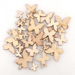 Medinės figūrėlės "Nuostabiausieji drugeliai" (50 vnt.