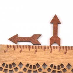 Medinės figūrėlės "Įvairiausios rodyklės 2" (50 vnt., 25 mm)
