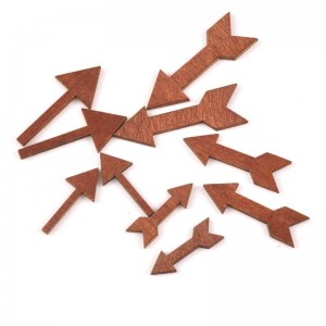 Medinės figūrėlės "Įvairiausios rodyklės" (50 vnt., 21-38 mm)