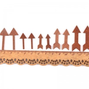 Medinės figūrėlės "Įvairiausios rodyklės 3" (50 vnt., 31 mm)