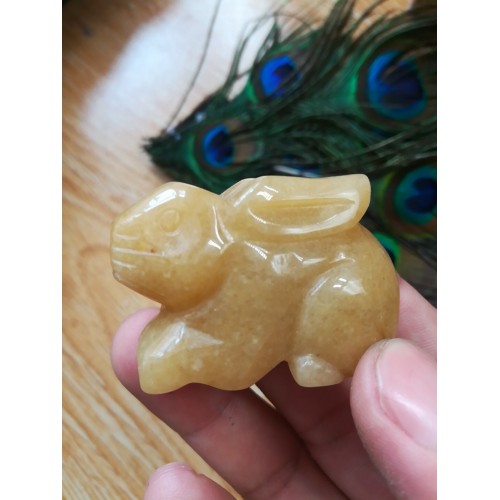 Figūrėlė "Mielasis kiškutis" (naturalus kristalas)