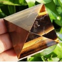 Figūrėlė "Piramidė" (akmuo "tigro akis", 5 cm, 100 g.)