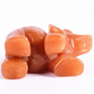 Figūrėlė "Morkinis drambliukas" (raudonasis agatas, 5 cm, 50 g.)