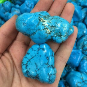 Mineralai "Originalus stilius" (turkis, 2 vnt., 2 cm)