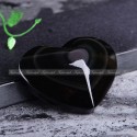 Figūrėlė "Juodoji širdelė" (4 cm, vaivorykštinis obsidianas)