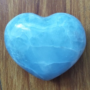 Figūrėlė "Mėlynoji širdelė 4" (celestitas, 387 g.)