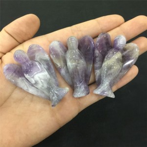 Figūrėlė "Violetinis angelas" (ametisto kvarco kristalas, 5 cm)
