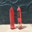Figūrėlės "Raudonoji kristalo šviesa" (kvarco kristalas, 2 vnt.)