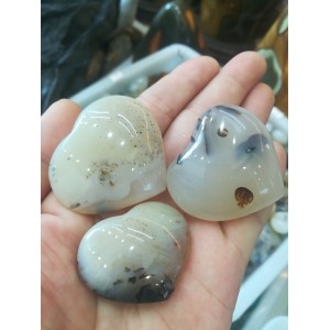 Figūrėlės "Šviesiosios širdelės" (amazonitas, 3 vnt.)