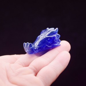 Figūrėlė "Mėlynoji drakono galva" (kvarco kristalas, 4 cm, 20 g)