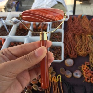 Rutulinis masažuoklis "Raudonasis kristalas" (masažui, spa, akupunktūra)