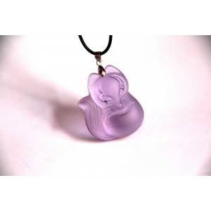 Pakabuko figūrėlė "Rožinė laputė" (ametistas)