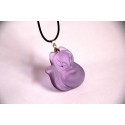 Pakabuko figūrėlė "Rožinė laputė" (ametistas)