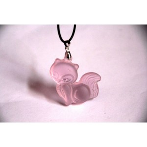 Pakabuko figūrėlė "Rožinė laputė 2" (rožinis kvarcas)