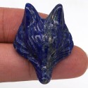 Pakabuko figūrėlė "Mėlynoji vilko galva 4" (Lapis lazuli kvarco kristalas, 34 x 25 x 11 mm)