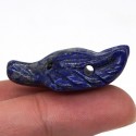 Pakabuko figūrėlė "Mėlynoji vilko galva 4" (Lapis lazuli kvarco kristalas, 34 x 25 x 11 mm)