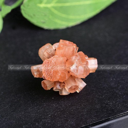 Naturalus kristalas "Meilės žiedas" (oranžinis aragonitas)