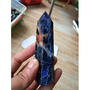 Natūralus mineralas "Mėlynasis obeliskas" (9 cm, 90 g)