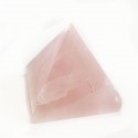 Piramidė "Rožinė nuostabuma" (rožinis kvarcas, 3 x 3 cm, 60 g)