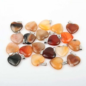 Pakabukas "Mielosios širdelės 4" (raudonasis agatas)