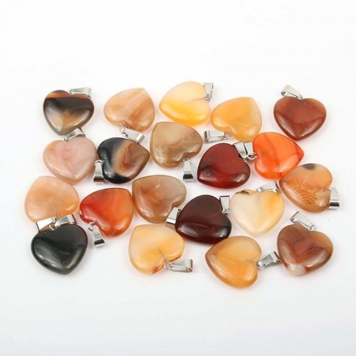 Pakabukas "Mielosios širdelės 4" (raudonasis agatas)