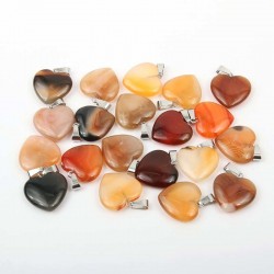 Pakabukas "Mielosios širdelės 4" (raudonasis agatas)