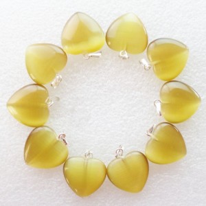 Pakabukas "Geltonosios širdelės" (10 vnt)