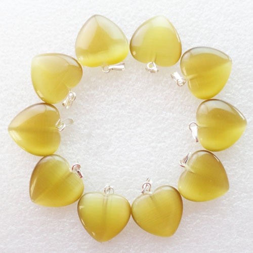 Pakabukas "Geltonosios širdelės" (10 vnt)