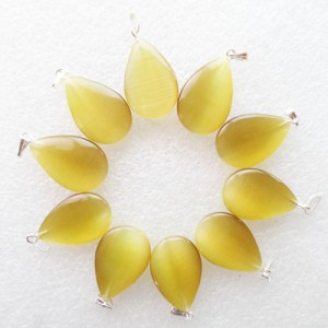 Pakabukas "Geltonieji lašiukai" (10 vnt, 26 x 15 x 5 mm)