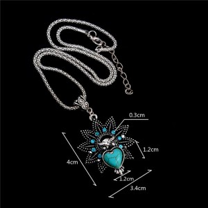 Pakabukas "Pati gražiausia širdelė" (51 cm, 1.2 x 1.2 cm)