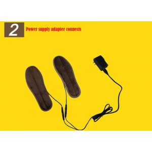 Elektroninės šildančios kojinės "Sportui ir žvejybai" + šildantys vidiniai batų padai "Lokio letenėlės" (USB, medvilninės)